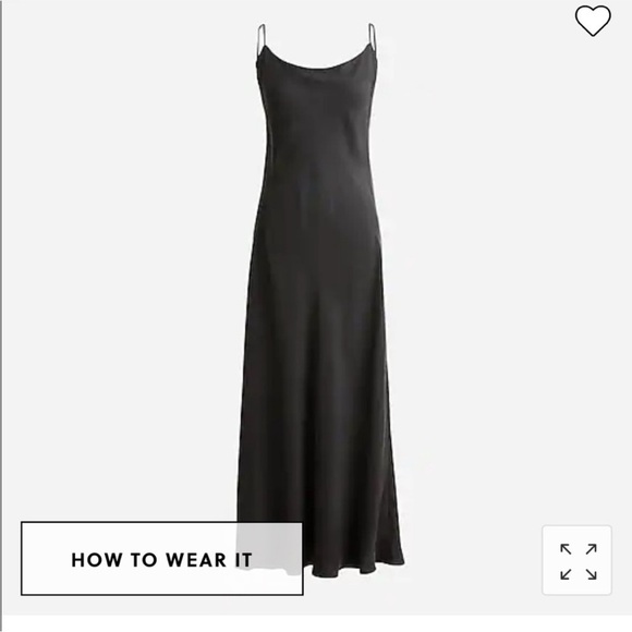 J. Crew Dresses & Skirts - NWT J Crew Gwyneth Black Slip Dress